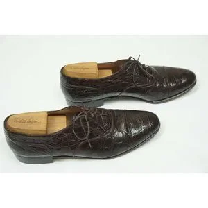 Salvatore Ferragamo Cap Toe Crocodile/Gator Mens Dress Shoes Sz 10D Salvatore Ferragamo Cap Toe Crocodile/Gator Mens Dress Shoes  main image 3